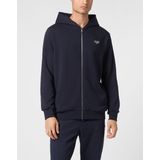 Philipp Plein, Heren, Sweatshirts & Hoodies, Blauw, Maat: S Katoen,