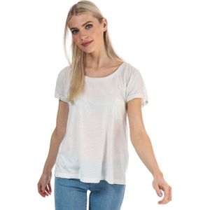 Vero Moda - Lua - T-shirt - Gebroken Wit - Korte Mouwen