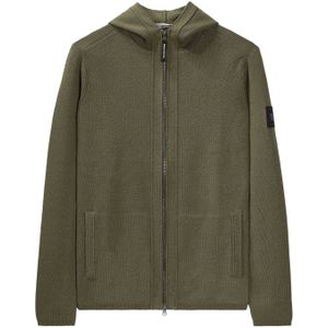 Weekend Offender Heren Enzo Full Zip Hoodie (Groen)