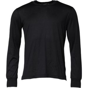 Dolce & Gabbana - Crew Neck Sweater - Donkerblauw - 60% Zijde 40% Katoen