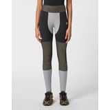 Sport Leggings Statement Zwart Kleurblok Met Hoge Taille Voor Dames