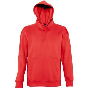 SOLS Slam Unisex Hooded Sweatshirt / Hoodie (Rood) - Maat XL