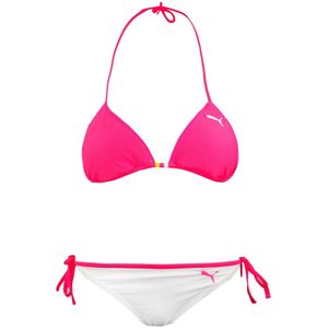 Puma - Triangle Bikini - Omkeerbaar - Wit Roze - Zwemkleding