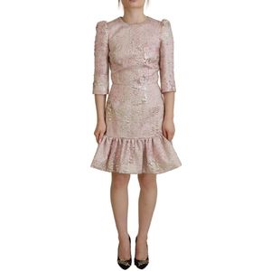 Jacquard Schede Midi Jurk