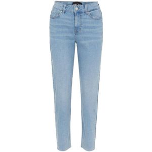 PIECES Straight Fit Jeans PCLUNA Medium Blue Denim - Maat 31 (Taille)