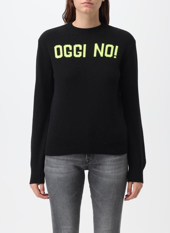 MC2 Saint Barth - Zwarte Kasjmier Trui - Dames - Lange Mouwen - Ronde Hals