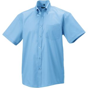 Russell Collection Heren Ultimate Non-Iron Shirt met Korte Mouwen (Heldere lucht)