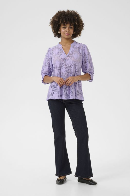 CULTURE - Olu - Damesblouse - Elegant - Licht Uitlopende Mouwen