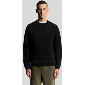 Lyle & Scott Brushback Fleece Crew Neck Sweatshirt - Zwart