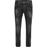 Philipp Plein - Monogram Patch - Jeans - Zwart - Katoen