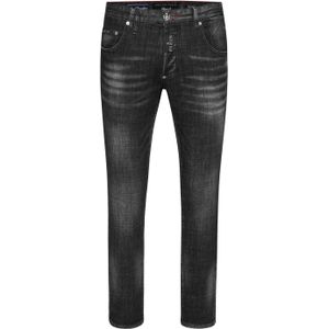 Philipp Plein - Monogram Patch - Jeans - Zwart - Katoen