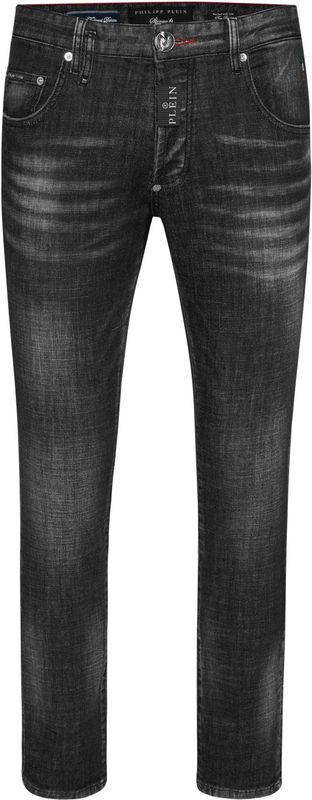 Philipp Plein - Monogram Patch - Jeans - Zwart - Katoen