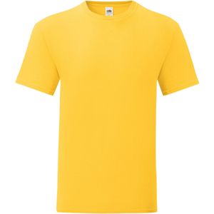 Fruit of the Loom Heren Iconisch 150 T-Shirt (Zonnebloem)