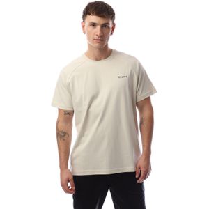 Heren Cruyff Rug Grafisch Raglan T-shirt in Crème