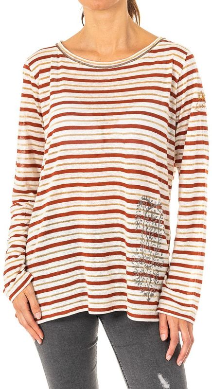 La Martina - Gestreept T-shirt met Lange Mouwen - Veelkleurig - Dames