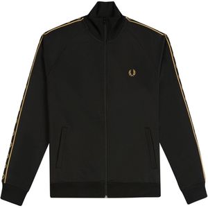 Fred Perry seizoensgebonden zwart trainingsjack met tape voor kinderen