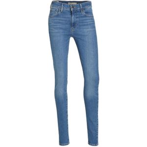 Levi's 720 High Waist Super Skinny Jeans Medium Indigo Worn In - Denim - Dames - Maat 31/28