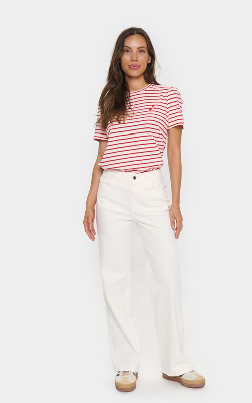 SAINT TROPEZ - SZJolly - Jeans - Wit - Slimfit - Low Waist