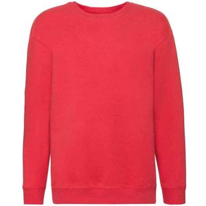 Fruit of the Loom Sweatshirt met Drop Shoulder voor Kinderen/Kinderen (Rood)