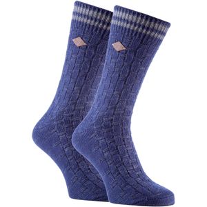 2-Pack Heren Dikke Katoenen Chunky Gebreide Formele Boot Sokken