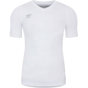 Umbro Unisex Elite V-hals Base Layer Top voor volwassenen (Wit)