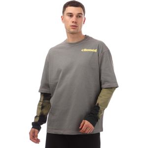 Diesel Heren T-Wesher-N3 T-Shirt (Grijs)