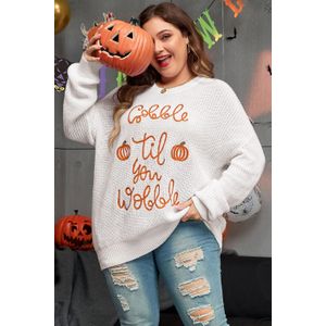 Plus Size Gobble Til You Wobble Trui