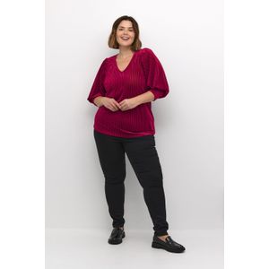 KAFFE - CURVE - Blouse - Bordeaux - Cacanna