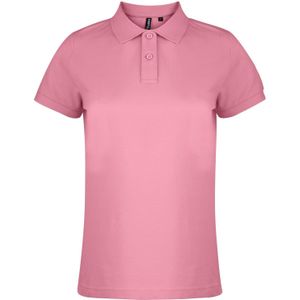 Asquith & Fox Dames/dames Poloshirt met korte mouwen en effen mouwen (Roze Anjer)