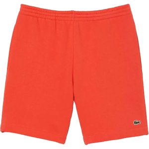 Lacoste Heren Fleece Korte Broek Regular (Oranje)