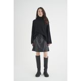 InWear - Zwarte Pullover Trui met Rolhals - Dames - Wol