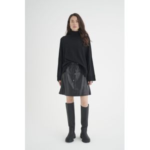 InWear - Zwarte Pullover Trui met Rolhals - Dames - Wol