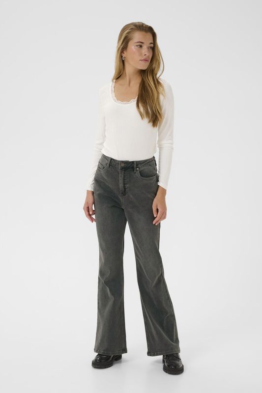 Kaffe - Sinem - Jeans - Grey Denim - 5-pocket-style - High Waist