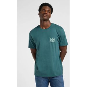 Lee - T-shirt - Groen - 100% Katoen - Regular Fit
