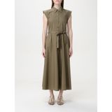 Liu Jo - Dames Overhemdjurk - Groen - Katoen - Metalen Detail