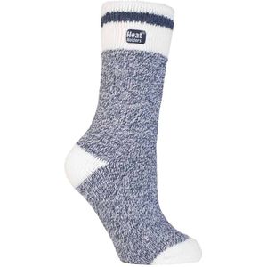 Heat Holders - Thermische sokken met damespatroon - Navy Block Twist