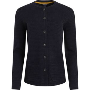 Weird Fish Dames Hayley Gebreide Cardigan (Marineblauw)
