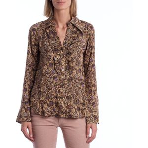 Zadig & Voltaire - WJCD0501F - Overhemd - Veelkleurig - Abstracte Bloemenprint