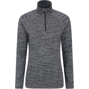Mountain Warehouse Dames/Dames Bend & Stretch Half Rits Midlayer (Zwart)