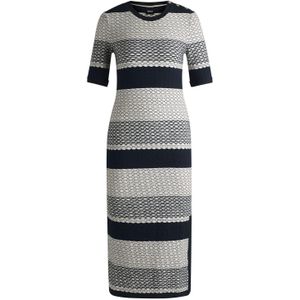 Boss Dames Etanah Stripe Gestructureerde Jurk (schildpad)