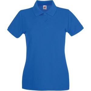 Fruit of the Loom Dames/Dames Premium Piqué Katoen Polo Shirt (Koningsblauw)