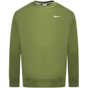 Groene sweater met ronde hals en Nike Swoosh-logo