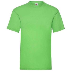 Fruit of the Loom Heren Valueweight T-Shirt (Kalk)