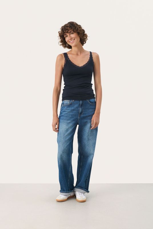 Jersey top Slim fit Dark Navy