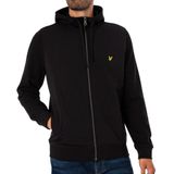 Lyle & Scott - Hoodie - Zwart - Hybride met Rits