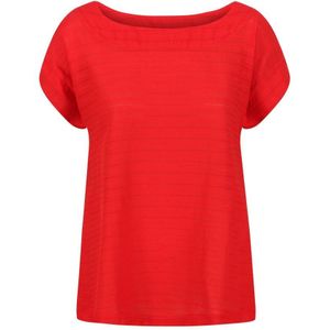 Regatta Dames/dames Adine Gestreept T-shirt (Echt rood)
