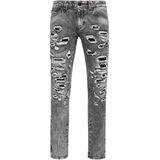 Philipp Plein, Heren, Jeans, Grijs, Maat: W26 Denim,