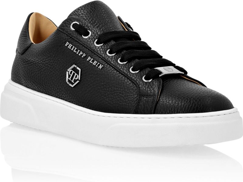 Philipp Plein, Heren, Schoenen, Wit, Maat: 43 EU Leer,