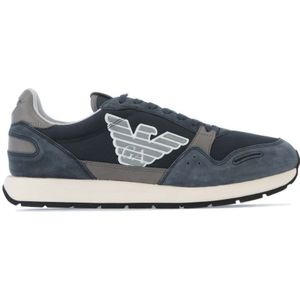 Armani Sneakers Voor Heren, Marineblauw-grijs - Maat 43