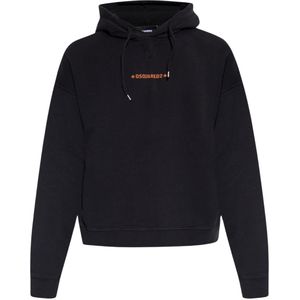 Dsquared2 - Cipro Fit - Hoodie - Zwart - 100% Katoen